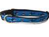 Picture of Ocean Dog Collar, Caninedesign, Quick Release Buckle, 1 inch Wide, Adjustable, Nylon, Medium and Large (Sharks, Large 15-22")