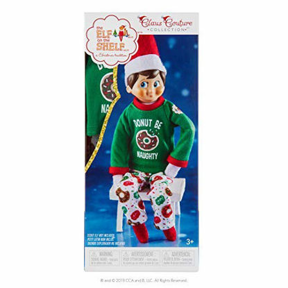 Picture of The Elf on the Shelf Claus Couture Donut Be Naughty PJ's, Gree (Elf not included)