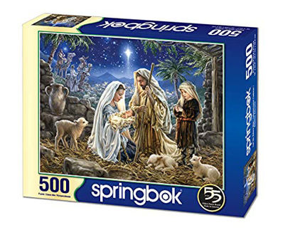 Picture of Springbok's 500 Piece Jigsaw Puzzle Let Us Adore Him! - Made in USA