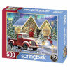 Picture of Springbok's 500 Piece Jigsaw Puzzle Christmas Night Lane - Made in USA