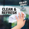 Picture of MiracleWipes for Glass - Disposable, Streak Free Cleaning Wipes for Mirrors, Windows, Home and Auto - Includes Microfiber - (60 Count)