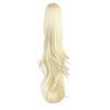 Picture of Ponytail Extension,HSPCYGG Hair Piece Hair Clip in Extensions 24 Inch Long Hair Curly Claw Synthetic Ponytail Wig For Women Clip in Hairpiece Long Suitable For Prom Parties Bleach Blonde Pony tails