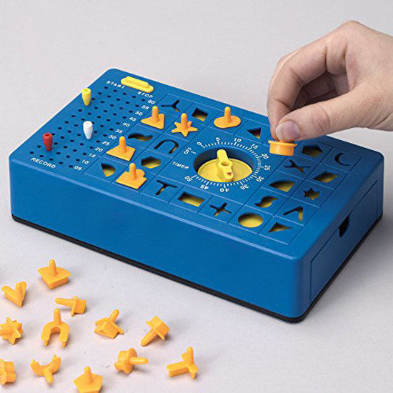 Picture of TimeShock Game-Retro Timed Fun Board Game, Game Unit with Timer and Pop-up Tray - Game Measures 9" x 5" x 2"