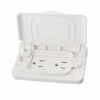 Picture of RVGUARD RV Spring-Loaded Weatherproof Receptacle Cover in White (Receptacle Included)