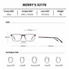 Picture of MERRY'S Reading Glasses - Fashion Blue Light Blocking Glasses Metal Frame Spring Hinge Readers for Men Eyeglasses