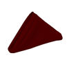 Picture of Your Chair Covers - 20 Inch Square Premium Polyester Cloth Napkins 10 Pack - Burgundy, Oversized, Double Folded and Hemmed Table Linen Napkin, Restaurant and Hotel Multi Use