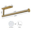 Picture of VAEHOLD Self Adhesive Paper Towel Holder Under Cabinet Mount, Wall Mounted Paper Towel Roll Holder for Kitchen, Bathroom, Wall - SUS304 Stainless Steel (Gold)