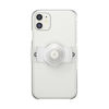 Picture of PopSockets Slide Stretch with Square Edges: Grip and Stand for Phones and Cases, Remove and Reposition, Swappable Top, White and Clear