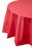 Picture of 6-Pack Premium Plastic Tablecloth 84in. Round Plastic Table Cover - Red