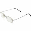 Picture of Rimless Readers Blue light proof reading glasses Women Men Anti Glare Filter Lightweight Eyeglasses 1.5