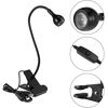 Picture of VIHOSE Big Chip 395nm UV LED Light Fixtures with Gooseneck and Clamp Mini Desk Light Clamp Portable Gooseneck for Outdoor Stall Gel Nail Curing, 5V USB Input (Black,1 Piece)