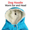 Picture of Vecomfy Fleece Lining Extra Warm Dog Hoodie in Winter,Small Dog Jacket Puppy Coats with Hooded,Light Blue XS