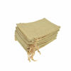 Picture of Bezall 20Pcs Drawstring Burlap Bags 5x7", Flaxen Jute Sacks Jewelry Candy Pouch Christmas Wedding Party Favor Gift Bags