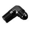 Picture of Aluminum 90 Degree Elbow -10 AN AN10 Male To 1/2" NPT Male Fitting Adaptor Connector, Black