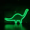 Picture of QiaoFei Cute Dinosaur Night Light for Kids Gift's LED Dinosaur Neon Signs Dino Lamp for Wall Decor Bedroom Decorations Home Party Holiday Decor Battery or USB Operated Table Night Light Signs