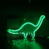 Picture of QiaoFei Cute Dinosaur Night Light for Kids Gift's LED Dinosaur Neon Signs Dino Lamp for Wall Decor Bedroom Decorations Home Party Holiday Decor Battery or USB Operated Table Night Light Signs