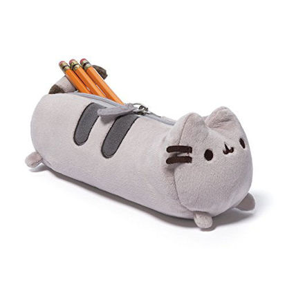 Picture of GUND Pusheen Cat Plush Stuffed Animal Accessory Pencil Case, Gray, 8.5"