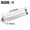 Picture of Young4us 2 Pack 6-inch Crystal Optical Glass Triangular Prism for Photography, Kids, Science, Teaching Light Spectrum, Physics and Taking Photos Pictures (Set of 2, 150mm)