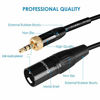 Picture of Devinal Replacement Locking 1/8 to XLR Male Output Cable Compatible with EK100 Receiver, Saramonic Receivers, Saramonic UwMic9, VmicLink5, UwMic10 and UwMic15 Receivers