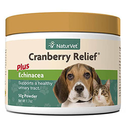 Picture of NaturVet - Cranberry Relief Plus Echinacea | Helps Support a Healthy Urinary Tract & Immune System (50g Powder)