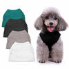 Picture of Dog Shirts Clothes, Chol&Vivi Dog Clothes T Shirt Vest Soft And Thin, 4pcs Blank Shirts Clothes Plain Shirt For Extra Small Medium Large Extra Large Size Dog Puppy, Shirts For Dog, Large Size, Group 2