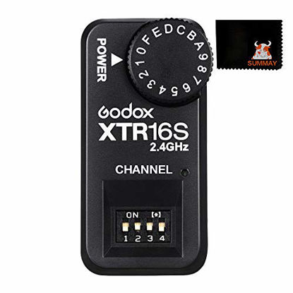 Picture of Godox 16 Channels XTR-16S Remote 2.4G Wireless Power-Control Flash Trigger Receiver for V860 v850 Tt850