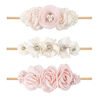 Picture of cherrboll 3pcs Baby Girl Headbands Flowers, Super Soft & Stretchy Nylon Floral Hairbands for Newborn Toddler