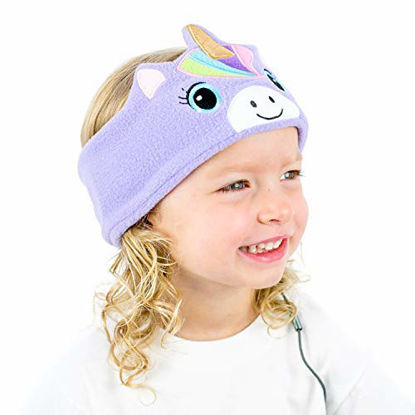 Picture of CozyPhones Over The Ear Headband Headphones - Kids Headphones Volume Limited with Thin Speakers & Super Soft Stretchy Headband - Mystic Unicorn