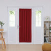 Picture of Deconovo Door Panel Curtain, Room Darkening, Blackout Thermal Insulated Window Curtain, 54x72 in, Red, 1 Panel