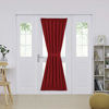 Picture of Deconovo Door Panel Curtain, Room Darkening, Blackout Thermal Insulated Window Curtain, 54x72 in, Red, 1 Panel