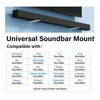 Picture of Universal Soundbar Mount Wall Mount Shelf for Samsung, Onn, Sony, JBL, Vizio, Nakamichi, LG, Roku and Most of Sound Bars Mount Mounting Bracket Under TV