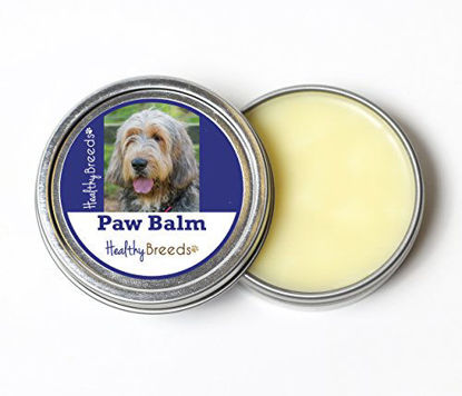 Picture of Healthy Breeds Organic Dog Paw Pads Balm for Otterhound - Over 200 Breeds - All Natural & Organic Oils Heal Dry Cracked & Chapped Skin - Unscented Formula - 2 oz Tin