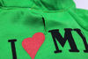 Picture of DroolingDog Dog T Shirt Green I Love My Mom Shirts Puppy Clothes for Small Dogs Large Green