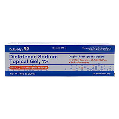 Picture of Dr. Reddy's Diclofenac Sodium Tropical Gel, 1%, Arthrithis Pain Reliever (100 Grams)