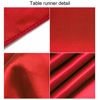 Picture of ANECO 4 Pack Satin Table Runner 12 x 108Inch Long Bright Silk and Smooth Fabric Party Table Runner for Wedding Banquet Party Decoration- Red