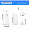 Picture of Adecco Precision Tip Applicator Bottle, Glue Applicator Bottles, 50 PCS 15ml Precision Tip Applicator Bottles with 10 Plastic Funnels, for Acrylic Painting, Quilling, Alcohol Ink(Precision Tip Bottle)