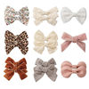 Picture of Baby Bow Hair Clips Barrettes Fully Lined Hair Pins Alligator Clip for Girls Toddler Kids Teens