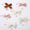 Picture of Baby Bow Hair Clips Barrettes Fully Lined Hair Pins Alligator Clip for Girls Toddler Kids Teens