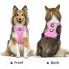 Picture of PoyPet Reflective Soft Breathable Mesh Dog Harness No Choke Double Padded Vest Adjustable(Light Pink,S)