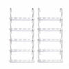 Picture of Wonder Hanger Max New & Improved, Pack of 10 - Triples Closet Space for Easy, Effortless, Wrinkle-Free Clothes, Comes Fully Assembled, White