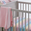 Picture of HonestBaby Organic Cotton Fitted Crib Sheet, Rainbow Stripe, One Size