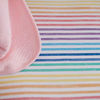 Picture of HonestBaby Organic Cotton Fitted Crib Sheet, Rainbow Stripe, One Size