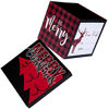 Picture of WRAPAHOLIC 9" Christmas Gift Box with Lid - Red and Black Buffalo Plaid Design Gift Box and 2 Pcs Tissue Paper for Christmas, Holiday, Party, Gift Giving and More