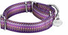 Picture of Dazzber Martingale Collar Dog Collar No Pull Pet Collar Heavy Duty Dog Martingale Collars Silky Soft with Unique Pattern for Medium and Large Dogs (Medium, 1 Inch Wide, Dark Purple & Yellow)