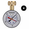 Picture of Solimeta 2-1/2" Water Pressure Test Gauge, Garden Hose Pressure Gauge, House Water Pressure Gauge, 3/4" Female Hose Thread, 0-200 psi/kpa with Drag Pointer