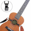 Picture of Ukulele Straps Shoulder No Drilling, Woven Uke Strap with Leather End, Double J Hooks Clip On, Adjustable Ukulele Belt, Adjustable & Fits Most Standard Sizes Uke