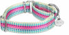 Picture of Dazzber Fashion Print and Unique Geometric Pattern Martingale Dog Collar, Silky Soft Safety Training Collars for Small to Large Dogs (Large, 1 Inch Wide, Candy Purple)