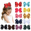 Picture of DEEKA 12 PCS 6" Glitter Grosgrain Ribbon Large Hair Bow Alligator Clips for Little Girls