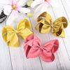 Picture of DEEKA 12 PCS 6" Glitter Grosgrain Ribbon Large Hair Bow Alligator Clips for Little Girls