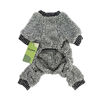 Picture of Fitwarm Fuzzy Velvet Thermal Pet Clothes for Dog Pajamas PJS Coat Jumpsuit XS